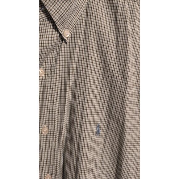 Ralph Lauren Button-Up Shirt Black Green Blue Size Large - Picture 2 of 4